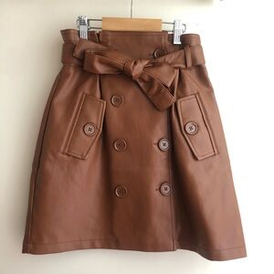 Forever 21 Leather Mini Skirt Size S